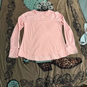 BLING FIT Pink Long Sleeve Shirt